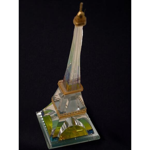 Crystal Eiffel Tower Display Statue 5 1/2 inches tall. - Picture 4 of 4